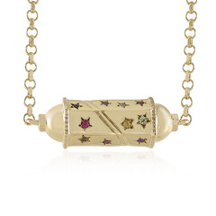 Collana in argento con Topazio Bianco