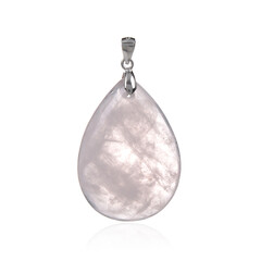 Ciondolo in argento con Quarzo Rosa