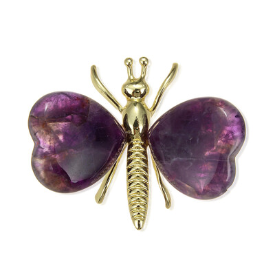 Figura in ottone con Ametista