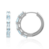 Orecchini in argento con Topazio Blu Cielo