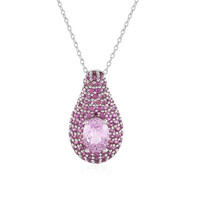 Collana in argento con Kunzite