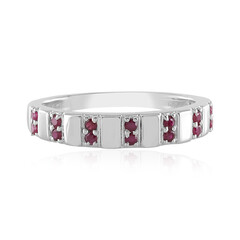 Anello in argento con Rubino Mozambico