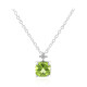 Collana in argento con Peridoto della Birmania