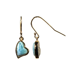 Orecchini in argento con Larimar
