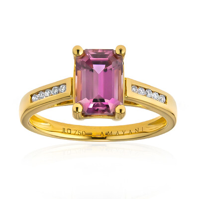 Anello in oro con Diasporo Rosa (AMAYANI)
