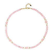 Collana in argento con Quarzo Rosa