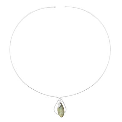 Collana girocollo in argento con Labradorite