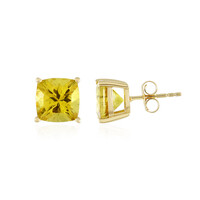 Orecchini in argento con Apatite Dorata