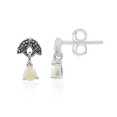 Orecchini in argento con Opale Bianco