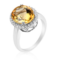 Anello in argento con Labradorite Dorata