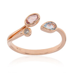 Anello in oro con Acquamarina Brasiliana AAA (CIRARI)