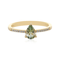 Anello in oro con Pietra del Sole dell'Oregon