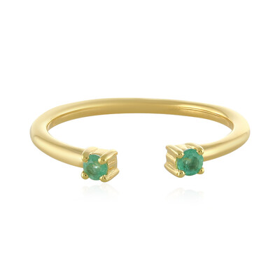 Anello in argento con Smeraldo Russo