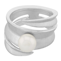 Anello in argento con Perla Akoya