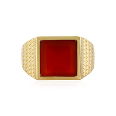 Anello in argento con Onice Rossa