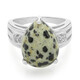 Anello in argento con Diaspro Dalmata