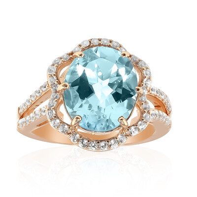 Anello in argento con Topazio Blu Cielo
