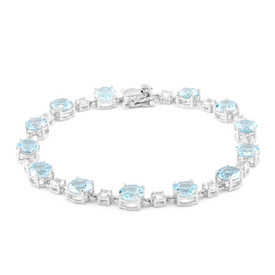 Bracciale in argento con Topazio Blu Cielo