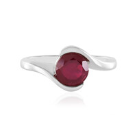 Anello in argento con Rubino del Madagascar