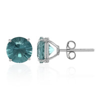 Orecchini in argento con Fluorite Blu Caraibico