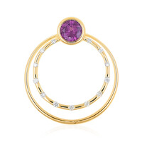Ciondolo in oro con Granato Magenta (de Melo)