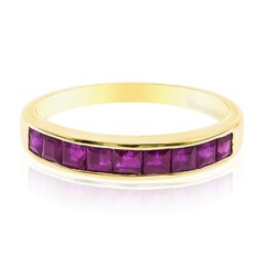 Anello in oro con Rubino Mozambico AAA (CIRARI)