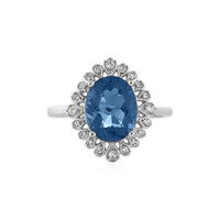 Anello in argento con Fluorite Cangiante