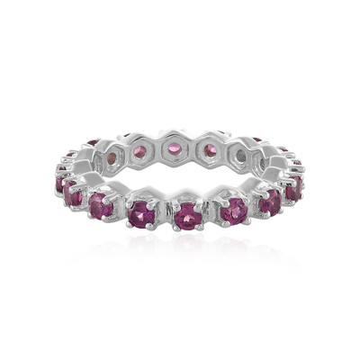 Anello in argento con Rodolite
