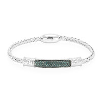 Bracciale in argento con Diamante Blu