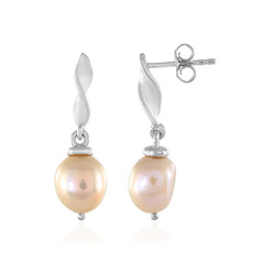 Orecchini in argento con Perla d'Acqua Dolce Pesca