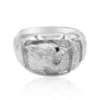 Anello in argento con Diamante Nero