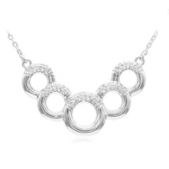 Collana in argento con Topazio Bianco