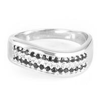 Anello in argento con Spinello Nero