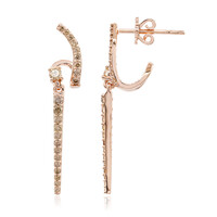 Orecchini in oro con Diamante Rose de France SI1 di Argyle