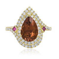 Anello in oro con Tormalina Neon del Congo (CIRARI)