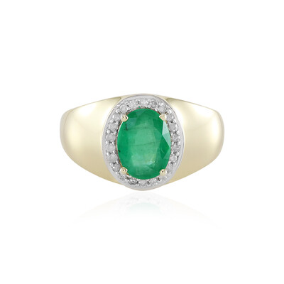 Anello in oro con Smeraldo Brasiliano