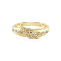 Anello in argento con Diamante Champagne I2