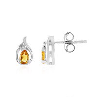 Orecchini in argento con Citrino