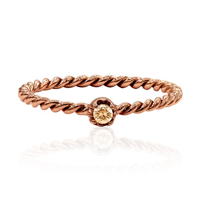 Anello in oro con Diamante Rose de France SI1 di Argyle (Annette)