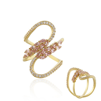 Anello in argento con Tormalina Rosa Nigeriana (de Melo)