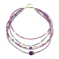 Collana in argento con Fosfosiderite (Riya)