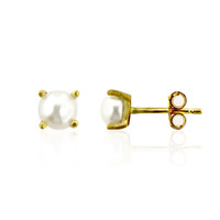 Orecchini in argento con Perla d'Acqua Dolce Bianca (Joias do Paraíso)