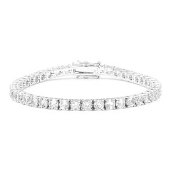 Bracciale in argento con Topazio Bianco