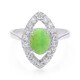 Anello in argento con Crisoprasio Imperiale