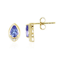 Orecchini in oro con Tanzanite (non riscaldata)