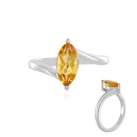 Anello in argento con Citrino