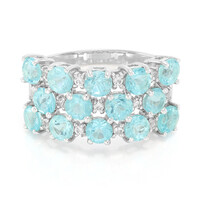 Anello in argento con Apatite
