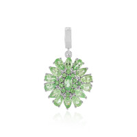 Ciondolo in argento con Tsavorite