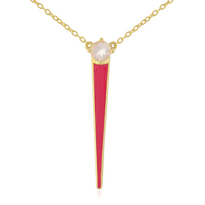 Collana in argento con Quarzo Rosa