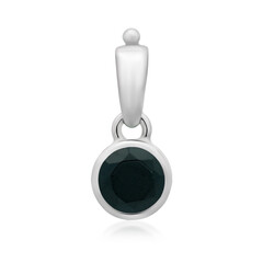Ciondolo in argento con Spinello Nero